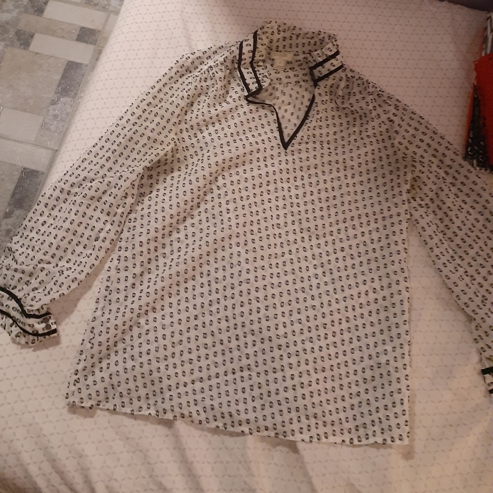 Long sleeve sheer shirt